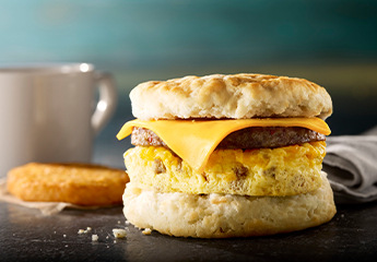 Loaded Omelet Biscuit